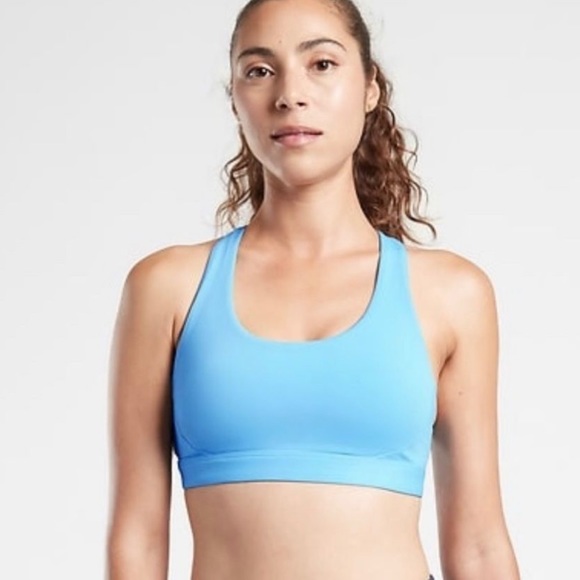 Athleta Women’s Ultimate Sports Bra Activewear Athletic Baby Blue Size XS - Picture 2 of 9